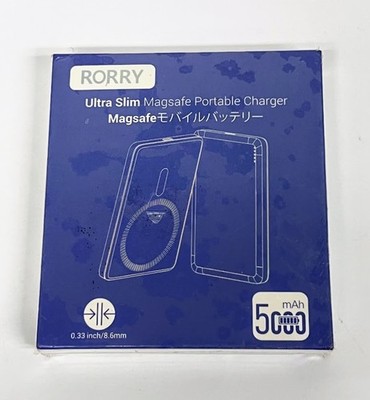 RORRY D14 Ultra Slim MagSafe Power Bank 5000mAh Magnetic iPhone Charger