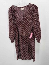 Pre-Owned Loft Purple Size Large Short Long Sleeve Dress