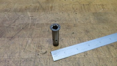 Schunk hydraulic chuck sleeve 12mm OD 8mm ID straight collet reducer