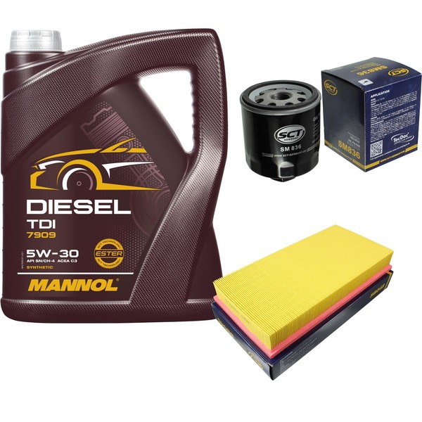 SCT Inspektionspaket 5L Mannol Diesel TDI 5W-30 FüR VW Golf IV 1.6 FSI Bora-image
