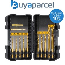 DeWalt Extreme DT50050 10 Piece Impact Ready Titanium Drill Bit Set DT50050-QZ