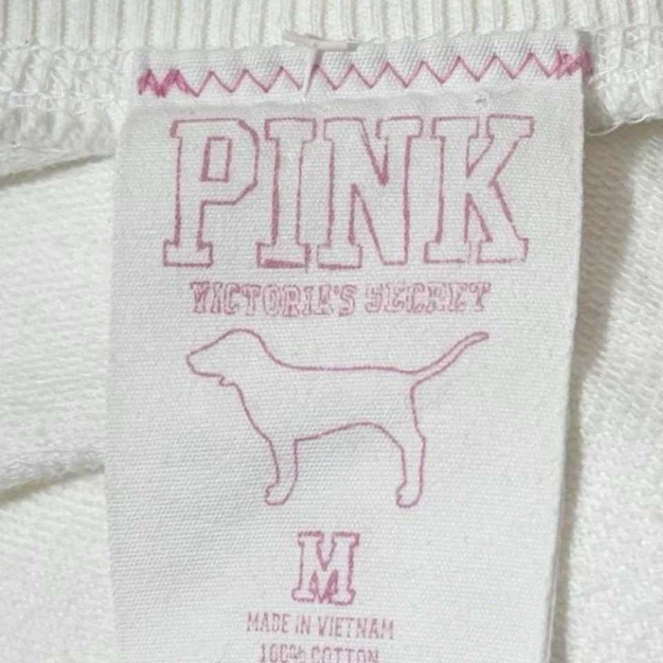 2006 Sudadera Vintage Victoria’s Secret Rosa Surf Rosa Cuello Redondo con Bolsillos Foto 4 de 4