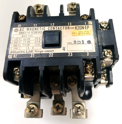 HITACHI K20N-EP AC MAGNETIC CONTACTOR JEM AC3-1-0 IEC158-1AC3 220/240V 35 A