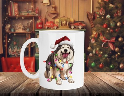 ALASKAN MALAMUTE HUND WEIHNACHTSDESIGN 11 Unzen Kaffeebecher