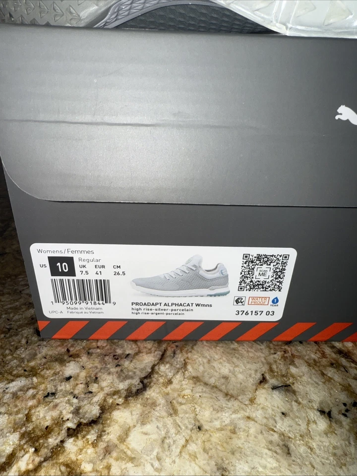 Nuevo zapato de golf para mujer Puma ProAdapt Alphacat talla 10 tiro alto plateado precio de venta sugerido por el fabricante 130 USD Foto 4 de 4