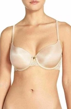  New Curvy Couture Fantasia Spacer Bra Style 1131 Size 36G  Nude