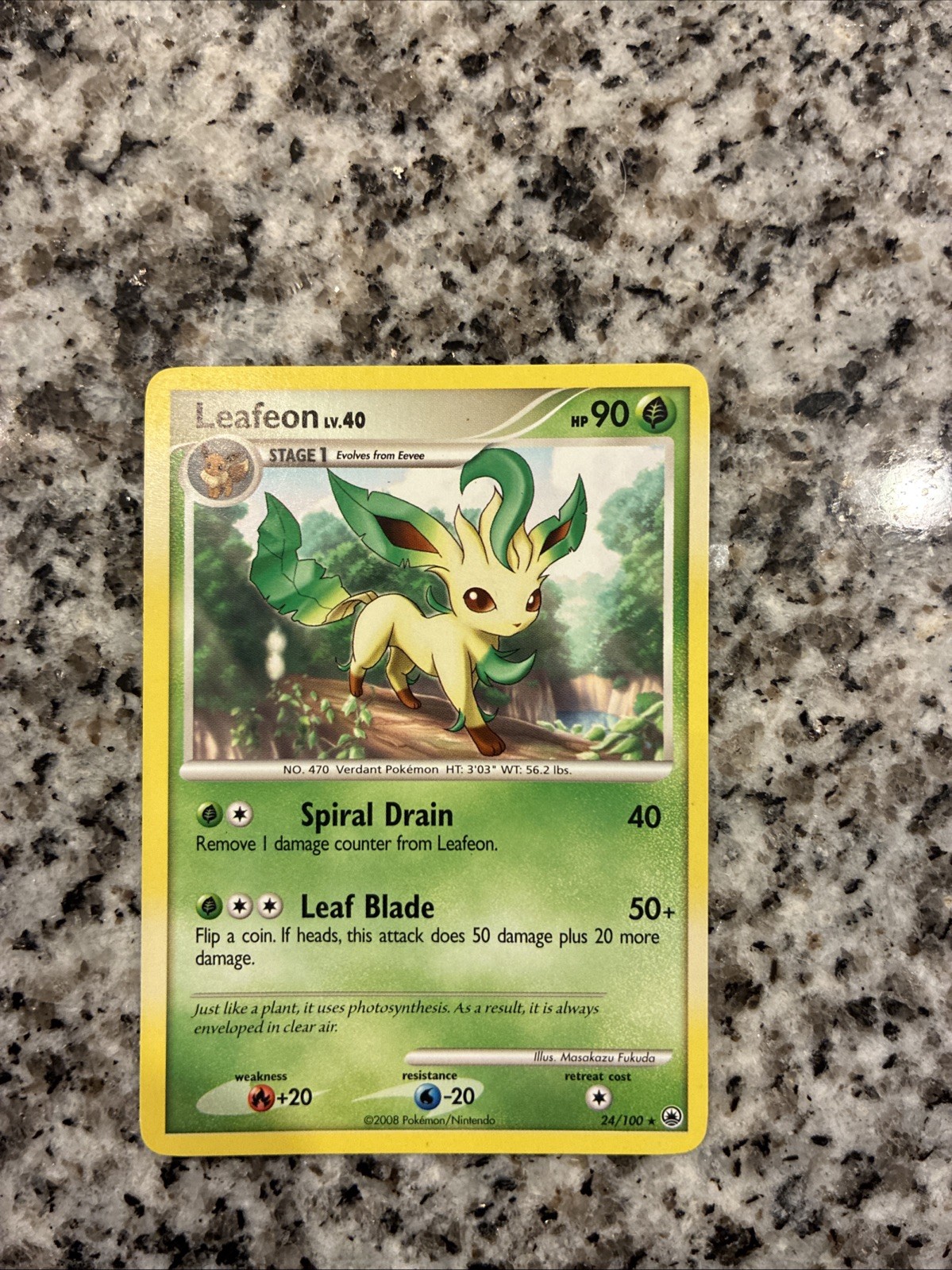 Leafeon Lv.40 24/100 Majestic Dawn Rare Pokemon Trading Card Game NM
