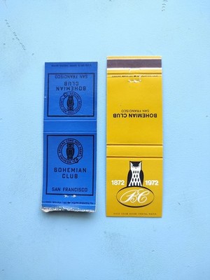 Bohemian Club San Francisco Matchbook Cover Lot Weaving Spiders Come Not Here