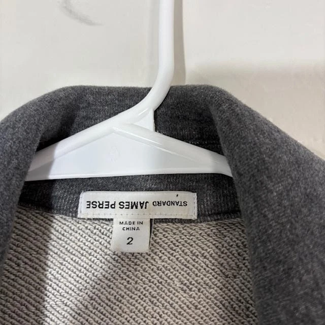 Blazer James Perse para mujer 2 botones individuales tejido chaqueta informal ropa de trabajo Foto 3 de 4