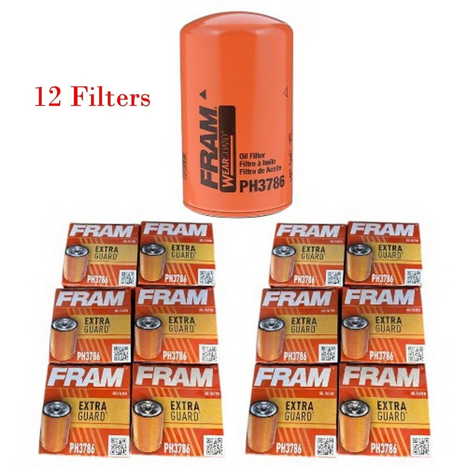 12 x PH3786 Oil Filter Fits:Ford Light-Duty Trucks, Vans International Truck - Image 2 of 4