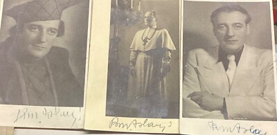 RAOUL ASLAN ,3 Dietrich-Fotos ,persönl.signiert,waren in Album geklebt