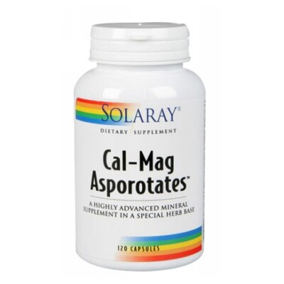 Cal-Mag Asporotates  120 Caps By Solaray