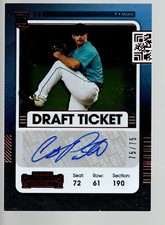 2021 Panini Contenders Draft Ticket Red Autograph #208 Cody Poteet 75/75