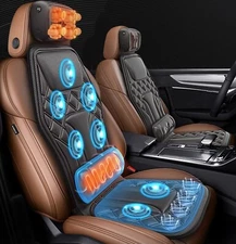 5 in 1 Massage Car Seat Cover Cushion Shiatsu/Cool/Fan/Warm Heat Chair Universal