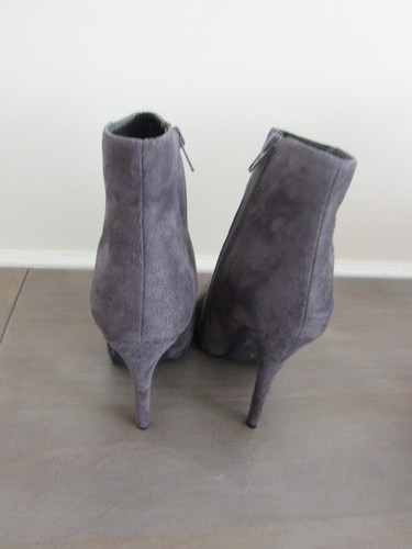 Boohoo Mujer Boohoo Puntera Puntera Puntiaguda Jennifer - 2 Talla EE. UU. 5 Gris Gamuza Sin Usar Usado En Excelente Condición - Imagen 4 de 6