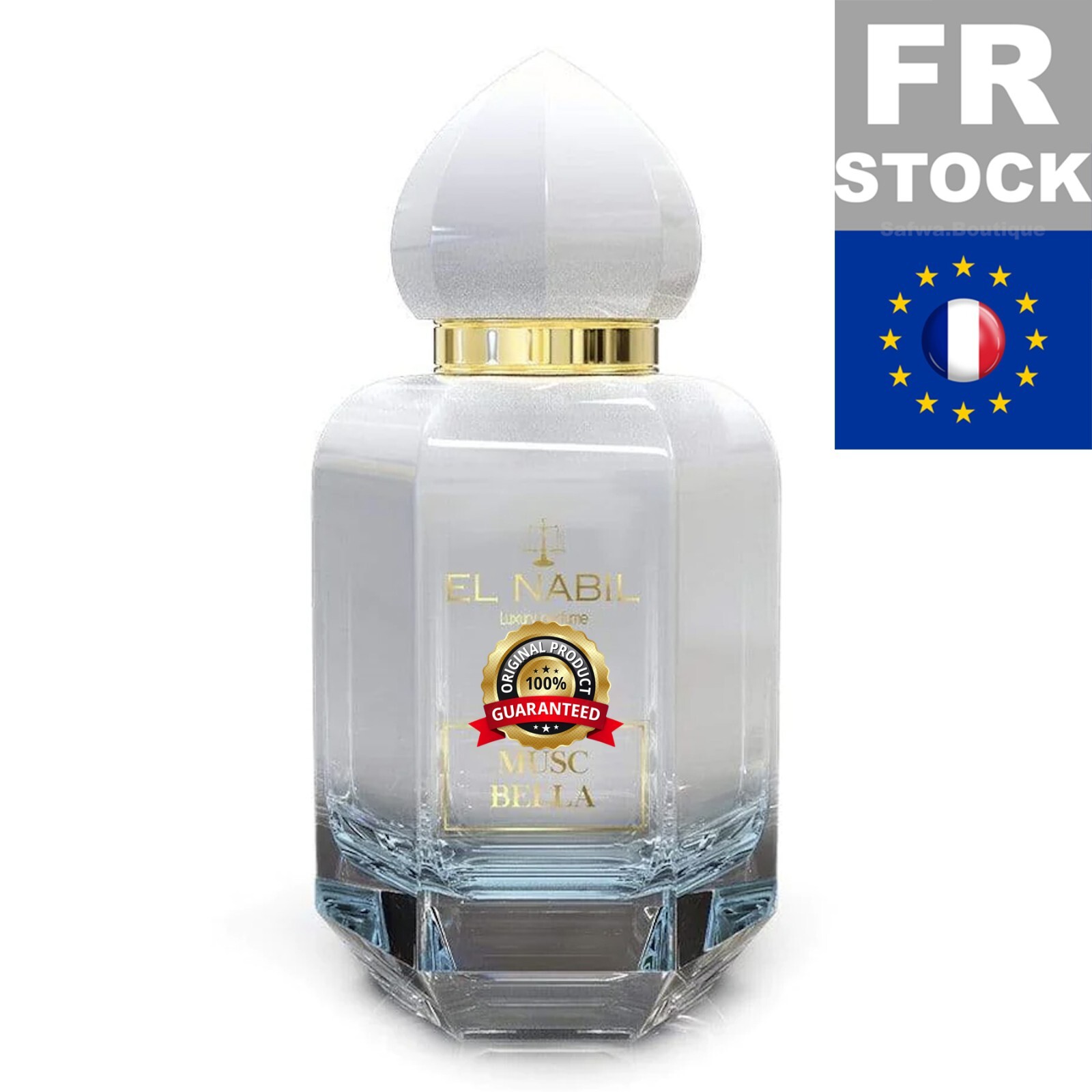 Musc Bella Fragrances parfum longue tenue 65mL EL NABIL au sillage musqué intense