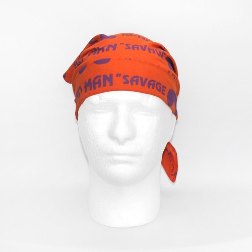 Macho Man Randy Savage Orange Print Bandana New - Picture 7 of 8