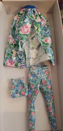 Barbie EXTRA FANCY 3 PIECE BLUE FLORAL PANTS SET