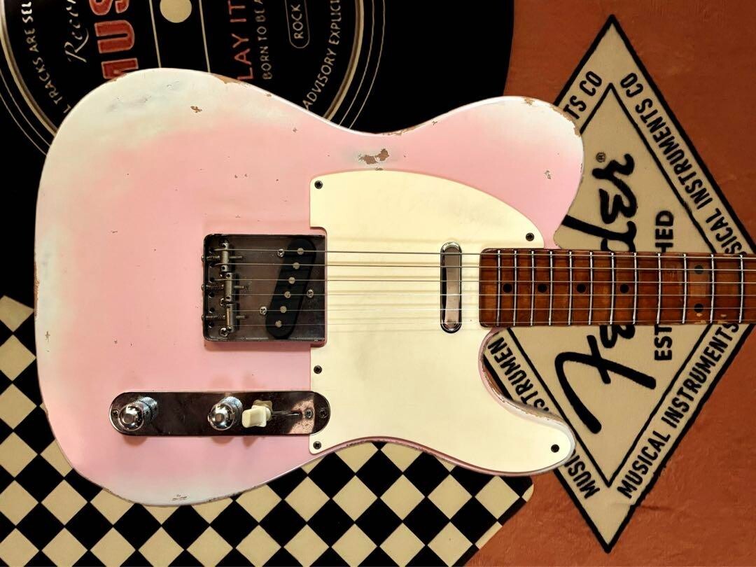 fender japan telecaster relic shell pink Electric guitar