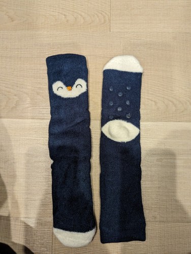 Barnes & Noble kids Warm Reading Socks Faux Sherpa Lining 3-6 yr Penguin Unicorn - Picture 7 of 9