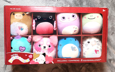 Squishmallows VALENTINE SQUAD 5IN Pack Plush Box Wear Costco Exclusive  Candela