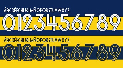 Name&Number Set For Boca Juniors For Season 2019/2020 Home/Away Football Soccer