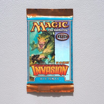 magic the gathering invasion booster box MTG Magic the Gathering INVASION Booster Pack Expert Unopened 2000 Japanese  P208