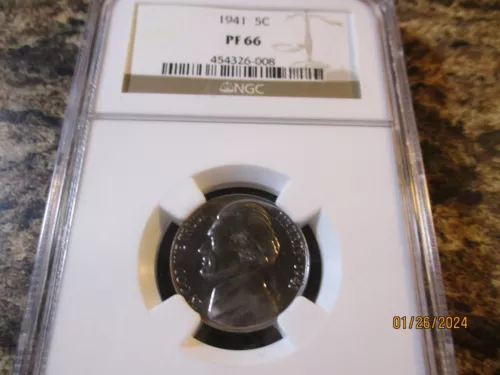 1941 JEFFERSON NICKEL PROOF NGC PR 66   008