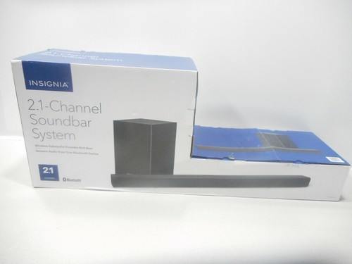 Insignia- 2.1-Channel Soundbar with Wireless Subwoofer, Black ~ Brand New - Picture 2 of 4