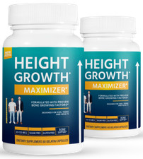 2 Pack Height Growth Maximizer, increase bone growth-60 Capsules x2