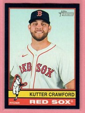 2025 Topps Heritage Kutter Crawford Black /50 Red Sox SP