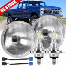 Pair 7 inch Round LED Hi/Lo Beam Headlights Bulbs for Ford F100 F150 F250 Truck