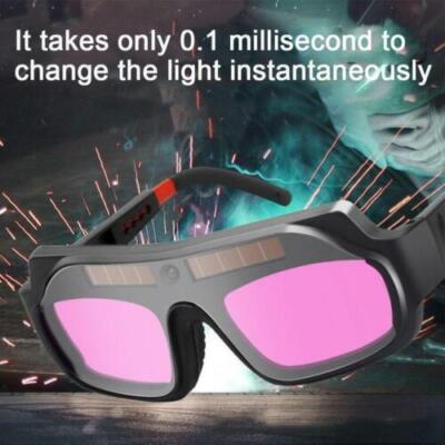 Masque De Soudure Auto-obscurcissant 2 Pièces + Lunettes - Protection UV, Sangle, Neuf