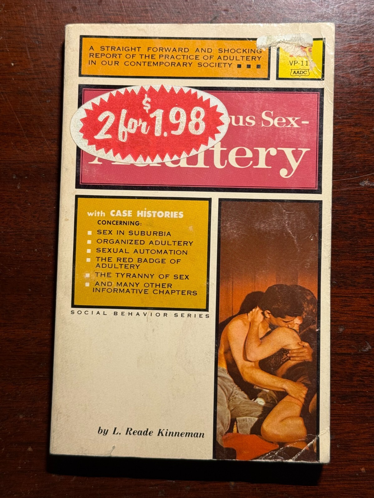 The Dangerous Sex Adultery L Reade Kinneman 1964 1960s Vtg PB BK