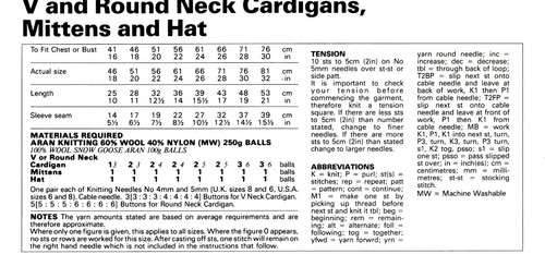 Peter Gregory 903 Aran Knitting Pattern Cardigan/Mittens & Hat 16"-30" - Picture 2 of 2