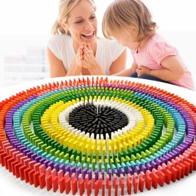 480 teilig Domino Steine aus Holz Domino Party Edition XXL im Set + Tasche Neu