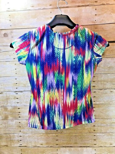 REEL LEGENDS TOP T SHIRT TEE GIRL'S XL SHORT SLEEVE V NECK ACTIVE PINK 🐟MINT🐟 - Picture 4 of 6
