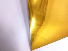 Gold Chrome Cutting Sign Lettering Craft Vinyl 24" Adhesive Backed Decal Roll