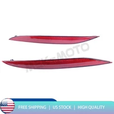 2pc Rear Bumper Reflector Light Cover Red Left+Right For 2016-2023 Tesla Model X
