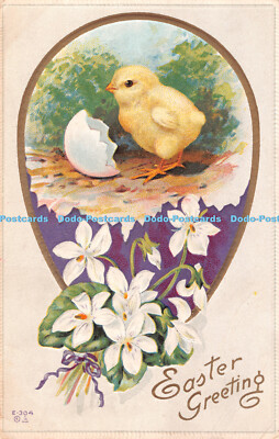 R299273 Easter Greetings Chick Postcard