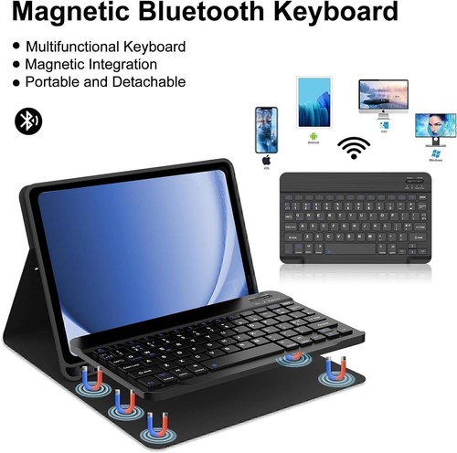 Keyboard Case Mouse For Samsung Galaxy Tab S10 FE/S9 FE S9 S8 S7 S6 Lite A9 Plus - Picture 10 of 53