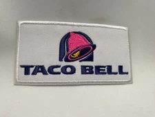 Taco Bell NEW EMBROIDERED COMPANY IRON ON NAME PATCH TAG