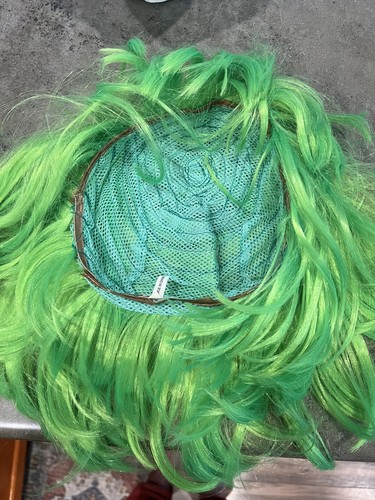 Parrucca corta verde dritta e fascia giorno di San Patrizio trifogli costume cosplay - Foto 4 di 5