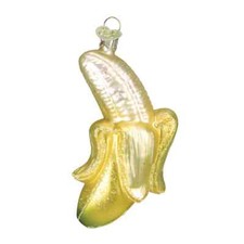 Old World Christmas Peeled Banana Ornament w