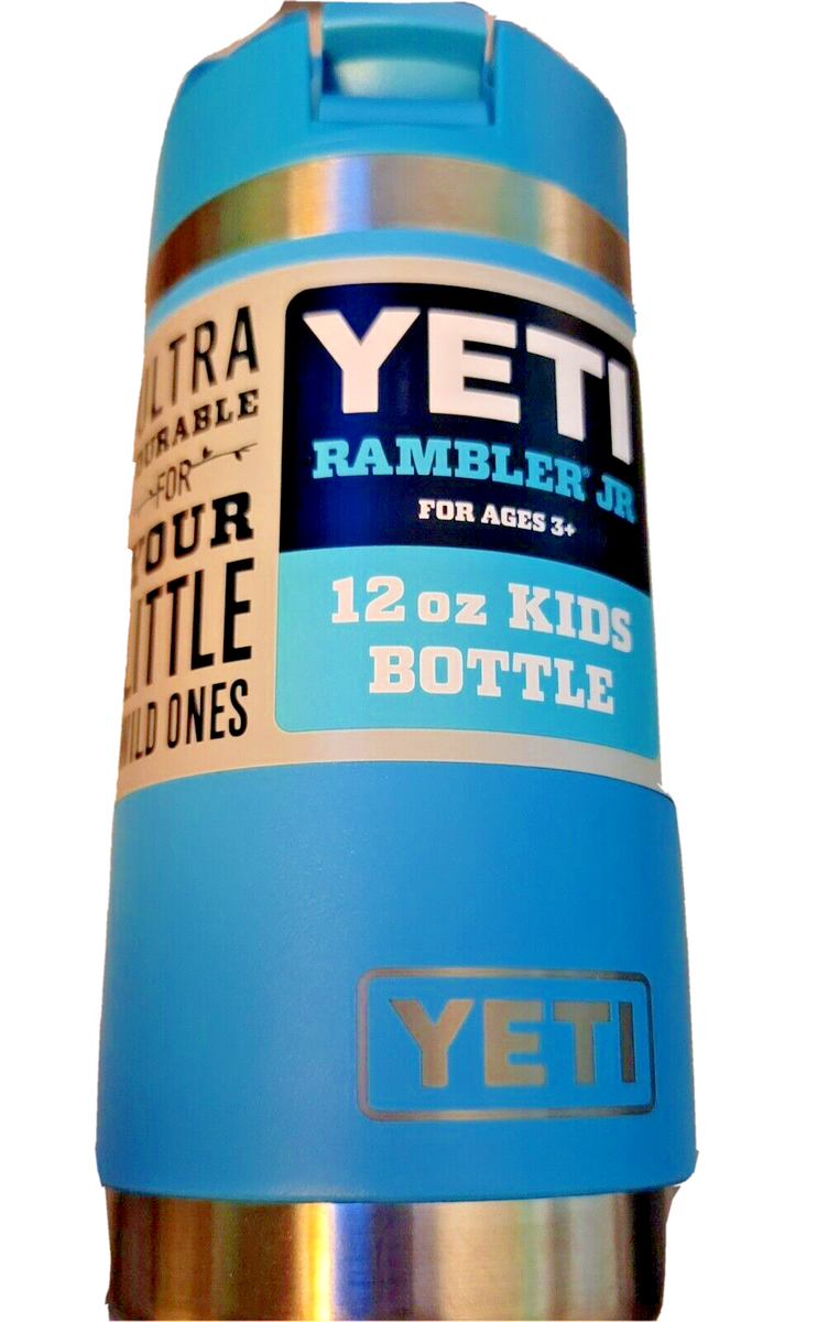 YETI Rambler Jr 12oz Kids Bottle Reef Blue with Straw Cap | eBay