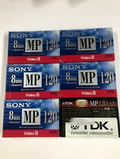 Lot of 5 SONY P6-120 MPB  1 TDK 8mm Video8 Cassette MP120 min 8 SEALED