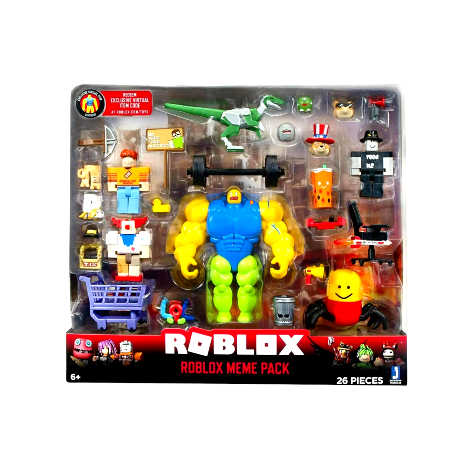 ROBLOX Action Collection 26 Piece Meme Pack Playset Multicolor Age 6+