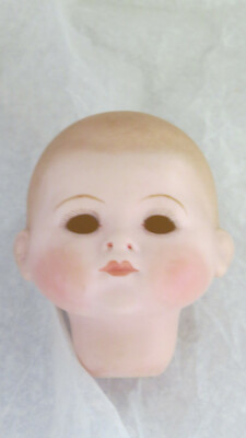 Tête De Poupée En Biscuit Porcelaine – Reproduction Armand Marseille Moule 323 (Taille 0)
