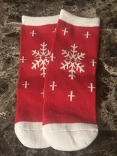 Holiday Kids Novelty Slipper Socks Toddlers, Babies, BoysGirls Snowflakes 1 Pr