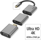 Hama 6in1 USB-C Video Adapter auf HDMI VGA Mini DP Displayport 4K Ultra HD 60 Hz
